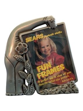 Sears 'Fun Frames' Dinosaur Picture Frame - Silver Tone
